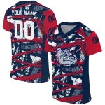 customized gonzaga bulldogs camo shatter blue jersey best selling