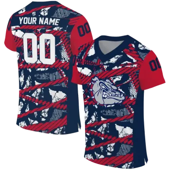 customized gonzaga bulldogs camo shatter blue jersey best selling