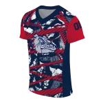 customized gonzaga bulldogs camo shatter blue jersey best selling
