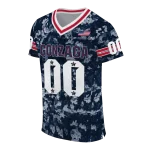 customized gonzaga bulldogs camouflage abstract blue jersey best selling