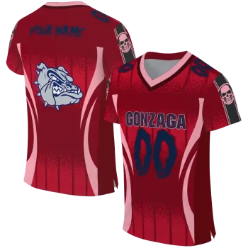 customized gonzaga bulldogs dynamic dots red jersey best selling