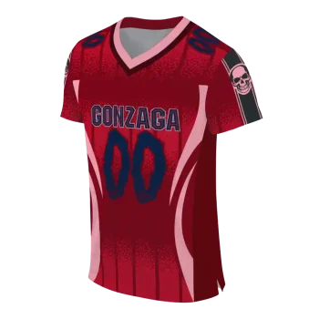 customized gonzaga bulldogs dynamic dots red jersey fashion forward