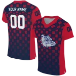 customized gonzaga bulldogs stacked rectangle blue jersey best selling