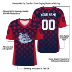 customized gonzaga bulldogs stacked rectangle blue jersey best selling