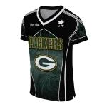 customized green bay packers halftone slant green black jersey best selling