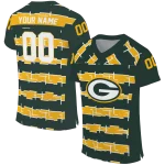 customized green bay packers layered grids green jersey best selling
