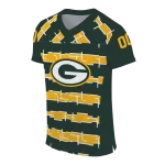 customized green bay packers layered grids green jersey best selling