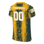 customized green bay packers rugged stripes green jersey best selling