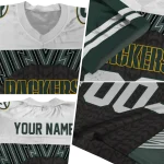 customized green bay packers tire arrows green black white jersey best selling