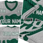 customized hawaii rainbow warriors dripping flames green white jersey best selling