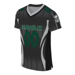customized hawaii rainbow warriors dynamic dots silver jersey best selling