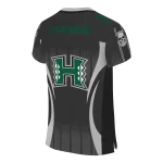 customized hawaii rainbow warriors dynamic dots silver jersey best selling