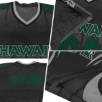 customized hawaii rainbow warriors dynamic dots silver jersey best selling