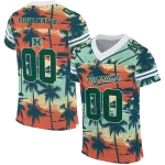 customized hawaii rainbow warriors horizon palm sunset jersey best selling