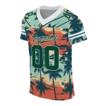 customized hawaii rainbow warriors horizon palm sunset jersey best selling