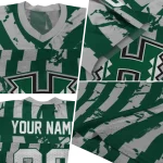 customized hawaii rainbow warriors stripe splatter green jersey best selling