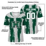 customized hawaii rainbow warriors striped texture green jersey best selling