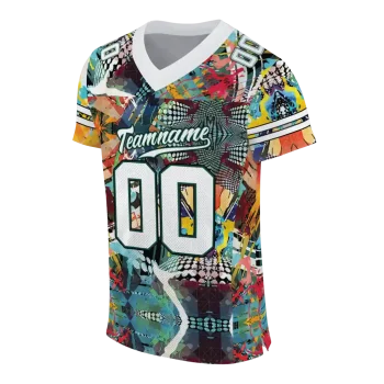 customized hawaii rainbow warriors tribal face jersey fashion forward