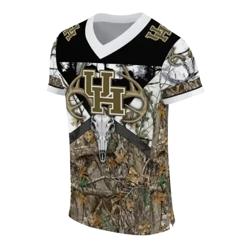 customized houston cougars antler skull camouflage hunting jersey fashion forward