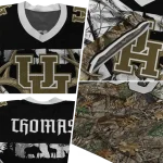 customized houston cougars antler skull camouflage hunting jersey best selling