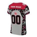 customized houston cougars brushstroke xs gray black jersey best selling