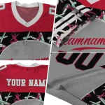 customized houston cougars brushstroke xs gray black jersey best selling