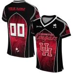 customized houston cougars halftone slant red black jersey best selling