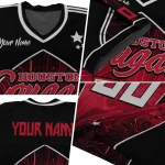 customized houston cougars halftone slant red black jersey best selling