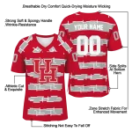 customized houston cougars layered grids red jersey best selling