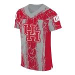 customized houston cougars rugged stripes red jersey best selling