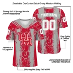 customized houston cougars rugged stripes red jersey best selling