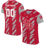 customized houston cougars stripe block red jersey best selling