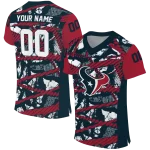customized houston texans camo shatter blue jersey best selling