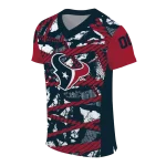 customized houston texans camo shatter blue jersey best selling