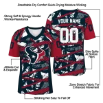 customized houston texans camo shatter blue jersey best selling