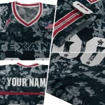 customized houston texans camouflage abstract blue jersey best selling