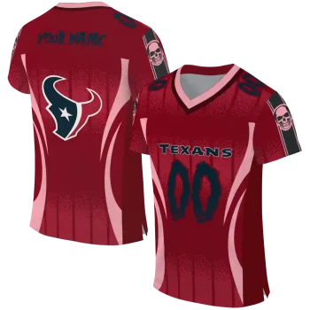 customized houston texans dynamic dots red jersey best selling