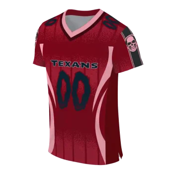 customized houston texans dynamic dots red jersey fashion forward
