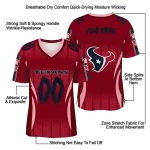 customized houston texans dynamic dots red jersey best selling