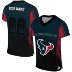 customized houston texans halftone fade blue black jersey best selling