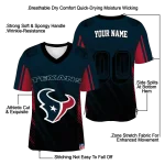 customized houston texans halftone fade blue black jersey best selling