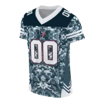 customized houston texans mirrored pattern blue jersey best selling