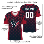 customized houston texans stacked rectangle blue jersey best selling