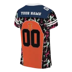 customized illinois fighting illini brushstroke xs orange black jersey best selling