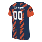 customized illinois fighting illini stripe block blue jersey best selling