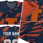 customized illinois fighting illini stripe block blue jersey best selling