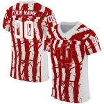 customized indiana hoosiers stripe splatter red jersey best selling