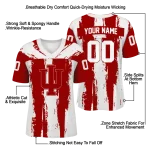 customized indiana hoosiers striped texture red jersey best selling