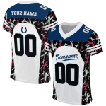 customized indianapolis colts brushstroke xs white black jersey best selling