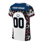 customized indianapolis colts brushstroke xs white black jersey best selling